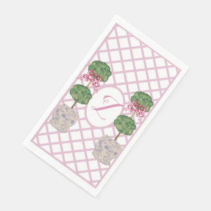 Girly Chinoiserie Ginger Jar Jars Topiary Serviette