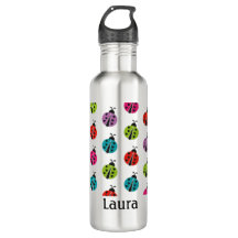 Girly Colorful Ladybug Personalisiert