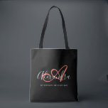 Girly Coral Pink Elegante Script Name Monogram Tasche<br><div class="desc">Personalisieren Sie Ihre schöne mit Monogramm trendige Black Grocery Tote Bag! Der unten stehende Text kann Ihrem bevorzugten Satz oder sogar Ihrem vollständigen Namen personalisiert sein; Sie können ihn auch löschen, wenn Sie ihn bevorzugen. Wenn Sie Hilfe benötigen, lass uns bitte unter belytaliarecipes@gmail.com und wir helfen Ihnen gerne weiter. ©...</div>