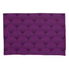 Girly Deep Lila Imitate gequiltet Diamond Muster Kissenbezug