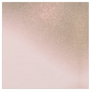 Girly Diagonal Gold Blush Pink Ombre Gradient Stoff