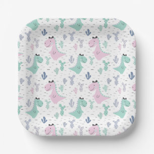 Girly Dinosaur A-Roar-fähige Geburtstagsparty jede Pappteller