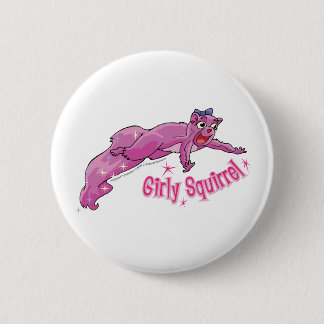 Girly Eichhörnchen-Knopf Button