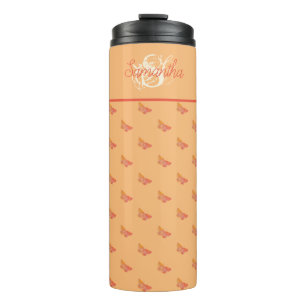 Girly Elegant Modern Typografy Template Monogram Thermosbecher