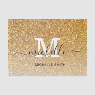 Girly Feminine Chic Monogram Mit Monogramm Script Seidenpapier