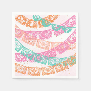 Girly Fiesta Party Napkins Serviette