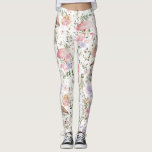 Girly Floral Fairy verzauberter Wald Leggings<br><div class="desc">Dieses mädchenhafte Märchen besticht durch eine Gruppe niedlicher und spielerischer Feen, umgeben von zauberhaften Pilzen und bunten Blume</div>
