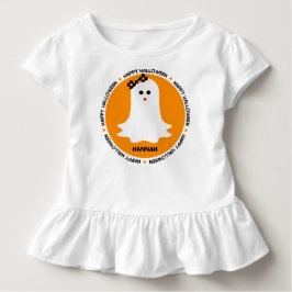Girly Geist Halloween personalisiert Kleinkind T-shirt
