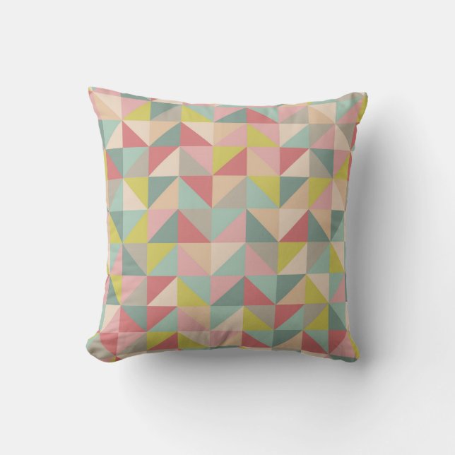Girly Geometric Kissen (Vorderseite)