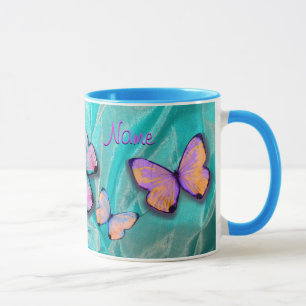 Girly Geschenk! Schmetterlings-Tasse, addieren Tasse