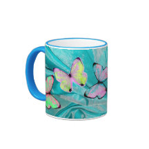 Girly Geschenk! Schmetterlings-Tasse, addieren