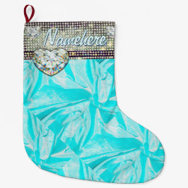 Girly Geschenk-Strumpf! Bling! Diamanten! Addieren Großer Weihnachtsstrumpf