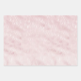 Girly Glam Blush Pink Zebra Print Geschenkpapier Set
