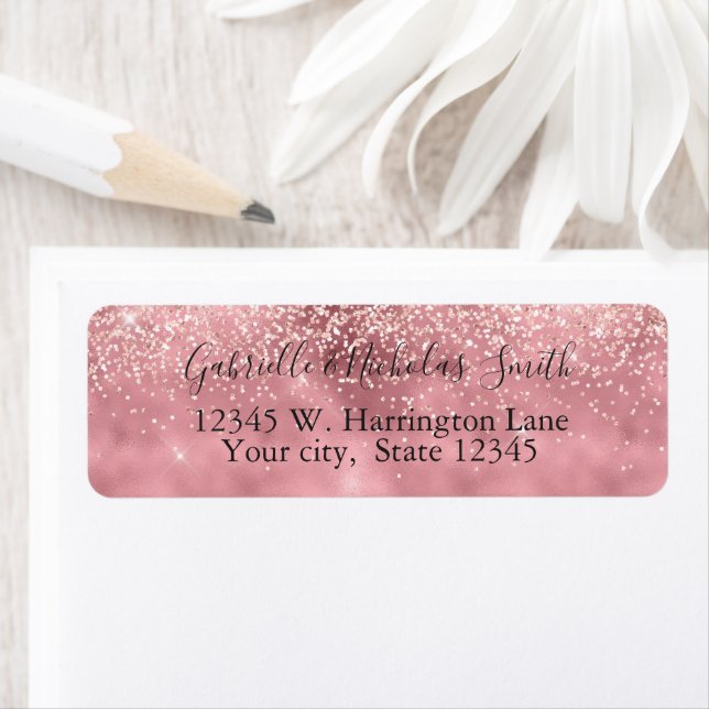 Girly Glam Hübsch Pink Glitzer Glitz (Insitu)