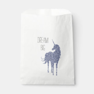 Girly Glam Lila Unicorn Glitzer Geschenktütchen