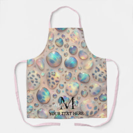 Girly Glam Opal Leopard Print All-Over Print Apron Schürze