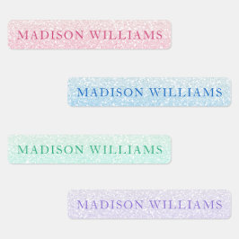 Girly Glitzer Chic Moderne Personalisierte Kleidun Etiketten