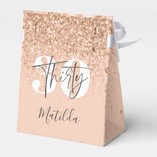 Girly Glitzer funkelt am 30. Geschenkschachtel