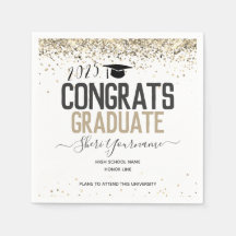 Girly Glitzer Graduation Party jedes Jahr Napkins