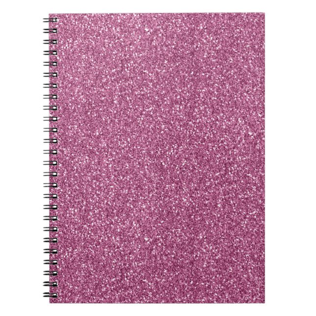 Girly Glitzy Pink Glitzer Notizblock (Vorderseite)