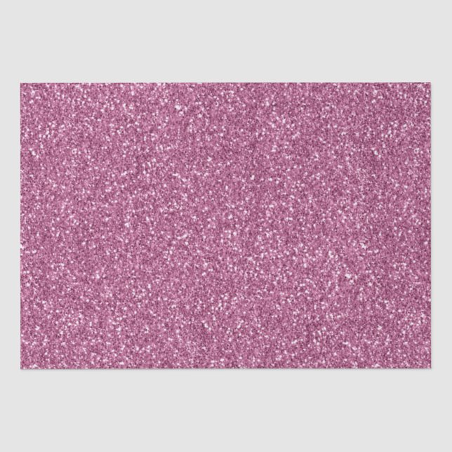Girly Glitzy Pink Glitzer Seidenpapier (Vorderseite)
