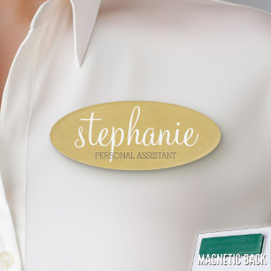 Girly Goldfolien-Druck - niedliches Skript und Namenschild