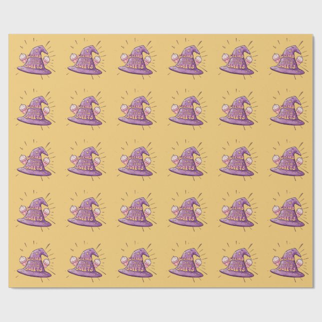 Girly Halloween - Zauberkunst Weg zu den Süßigkeit Geschenkpapier (Flach)