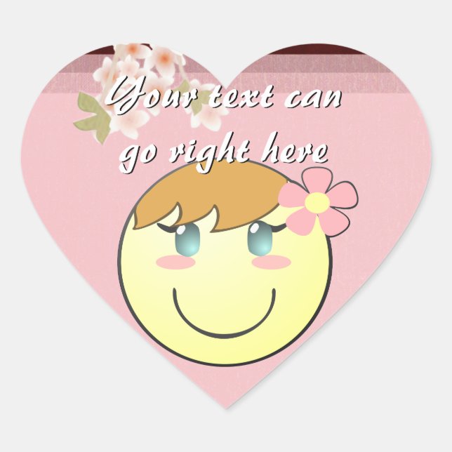 Girly Heart Stickers (Vorderseite)