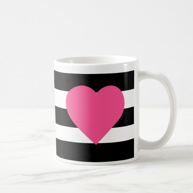 Girly Herz-Kaffee-Tasse Kaffeetasse (Rechts)