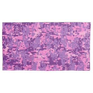Girly Hot Pink Digital Camo Kissenbezug