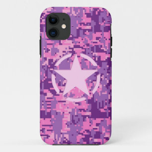 Girly Hot Pink Digital Camouflage Camouflage Case-Mate iPhone Hülle