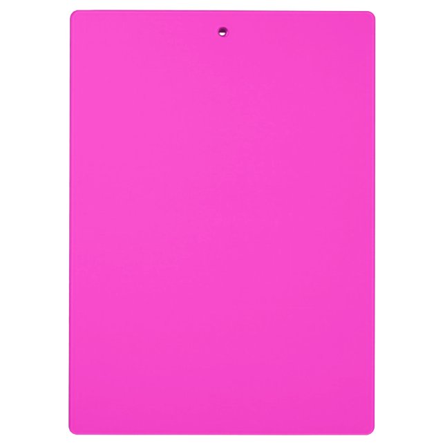 Girly Hot Pink Farbe Hintergrund Anpassen Sie es! Klemmbrett (Rückseite)