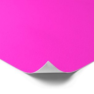 Girly Hot Pink Farbe Hintergrund Anpassen Sie es! Poster