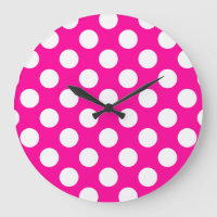 Girly Hot Pink Polka Dot Pattern