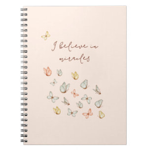 Girly Hübsch Blush Pink Aquarellbutterfliegen Notizblock
