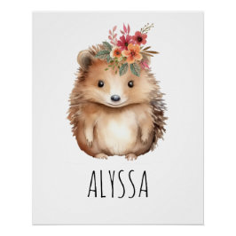 Girly Igel Poster