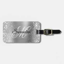Girly Imitats Silver Glitzer und Shiny Foil Gepäckanhänger