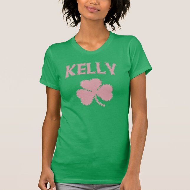 Girly Irish Kelly Family Kleeblatt T-Shirt (Vorderseite)