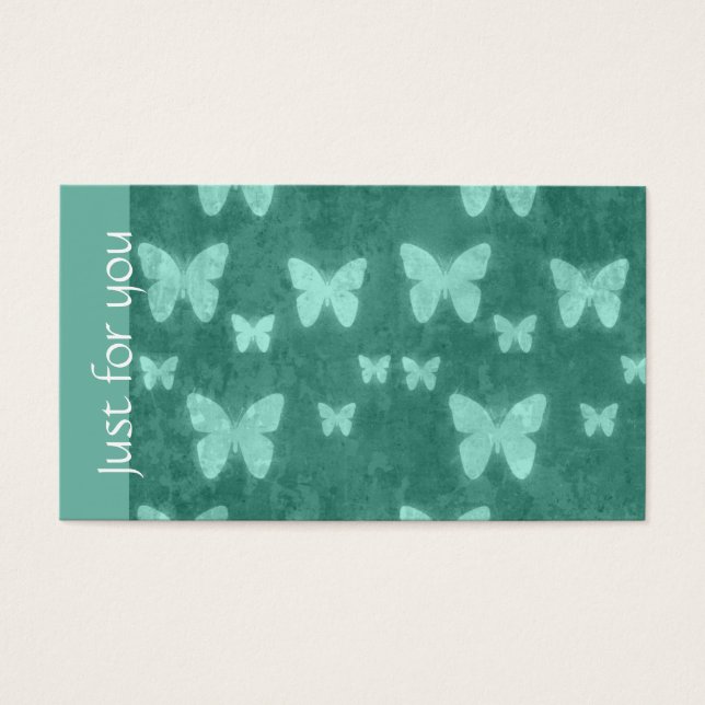 Girly Jade Green Butterfly | Wellness-Center Gift  (Vorderseite)