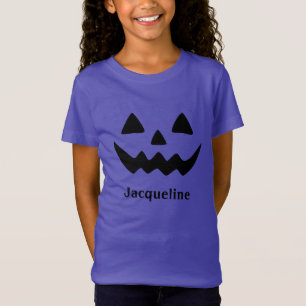 Girly Kürbislaterne Pumpkin Face T - Shirt