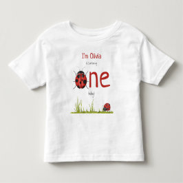 Girly Ladybug macht eine Geburtstagsparty Kleinkind T-shirt