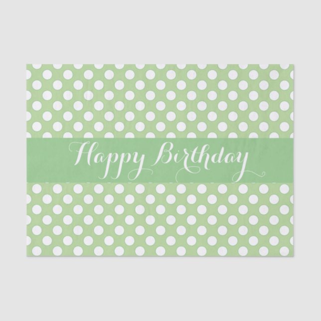 Girly Large Polka Dot Seidenpapier (Vorderseite)