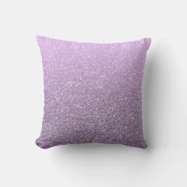 Girly Lavendel-Imitat-Glitzer-Muster-niedliches Kissen