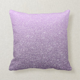 Girly Lavendel-Imitat-Glitzer-Muster-niedliches Kissen