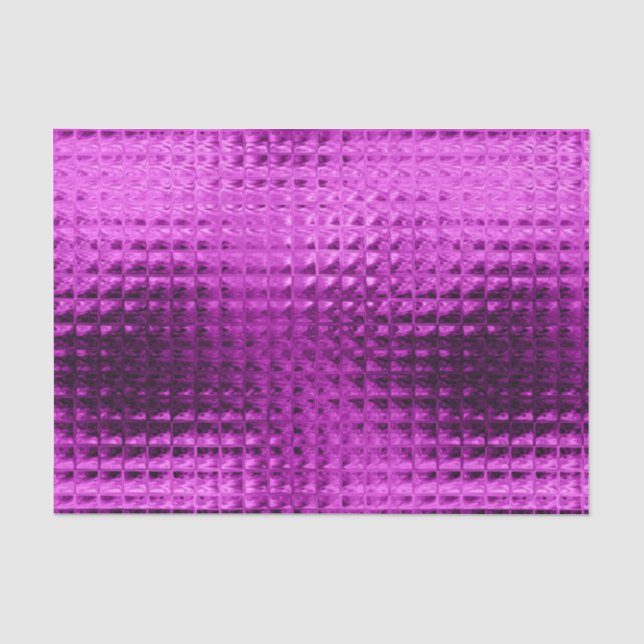 Girly lila Glitter Shineschein Seidenpapier (Vorderseite)