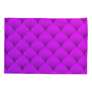 Girly Lila Imitate Quilted Square Muster Kissenbezug