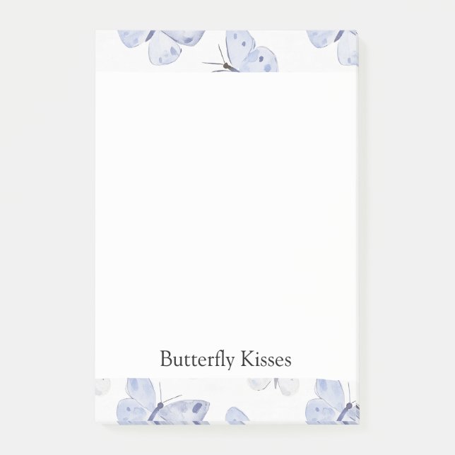 Girly Lila Lavender Butterflies Post-it Klebezettel (Vorderseite)