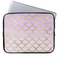 Girly Lilac Lila Gold Meerjungfrau Glitzer Glitzer