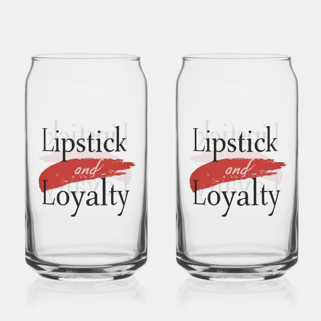 Girly Makeup Lover Loyalty Slogan Dosenglas (Vorderseite)
