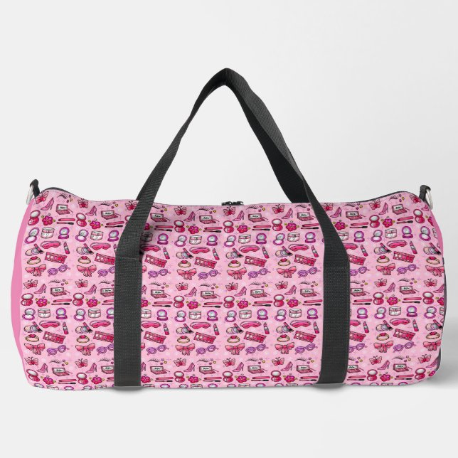 Girly Makeup - Pink Duffle Bag (Vorderseite)